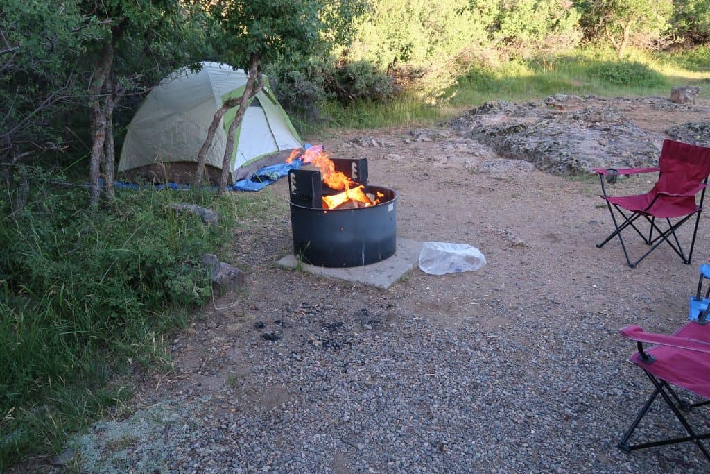 tent camping with kids