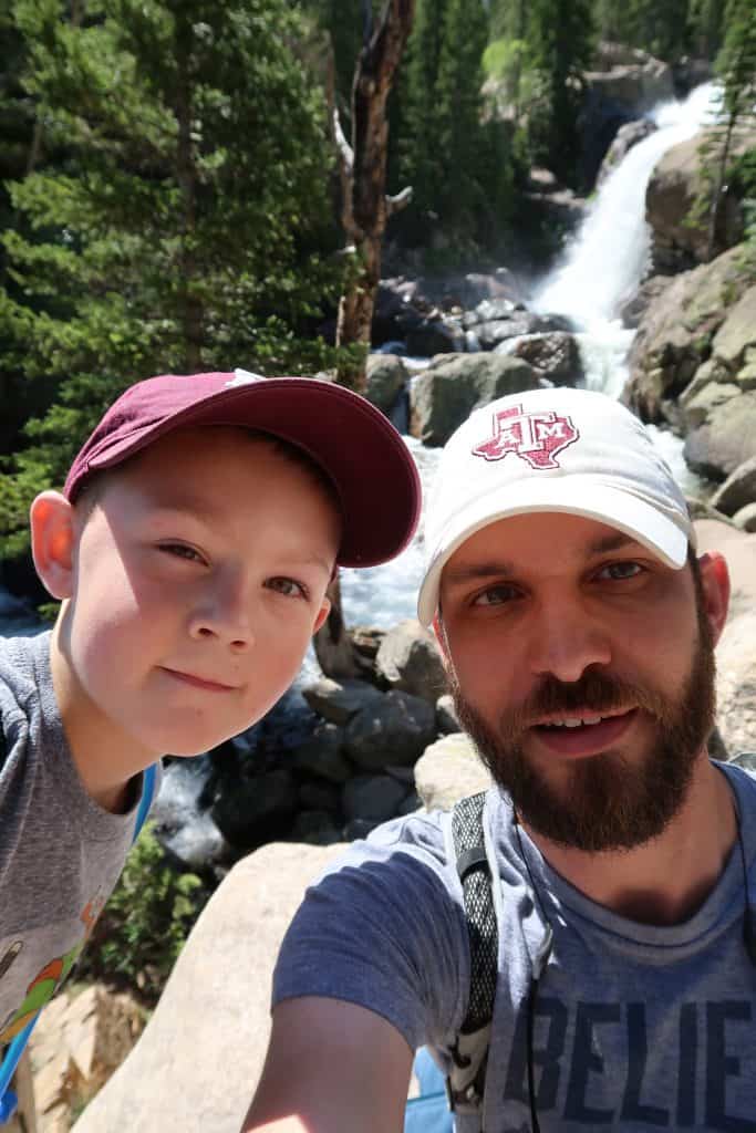 waterfall at Rocky Mountain National Park