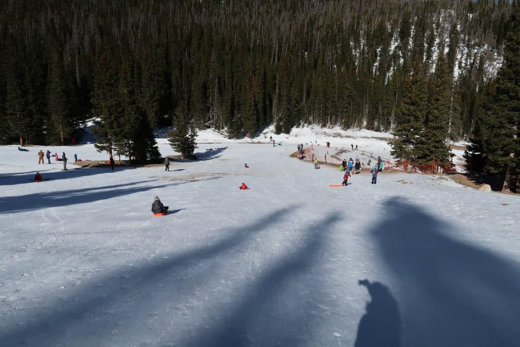 Sledding at Hidden Valley, Rocky Mountain National Park