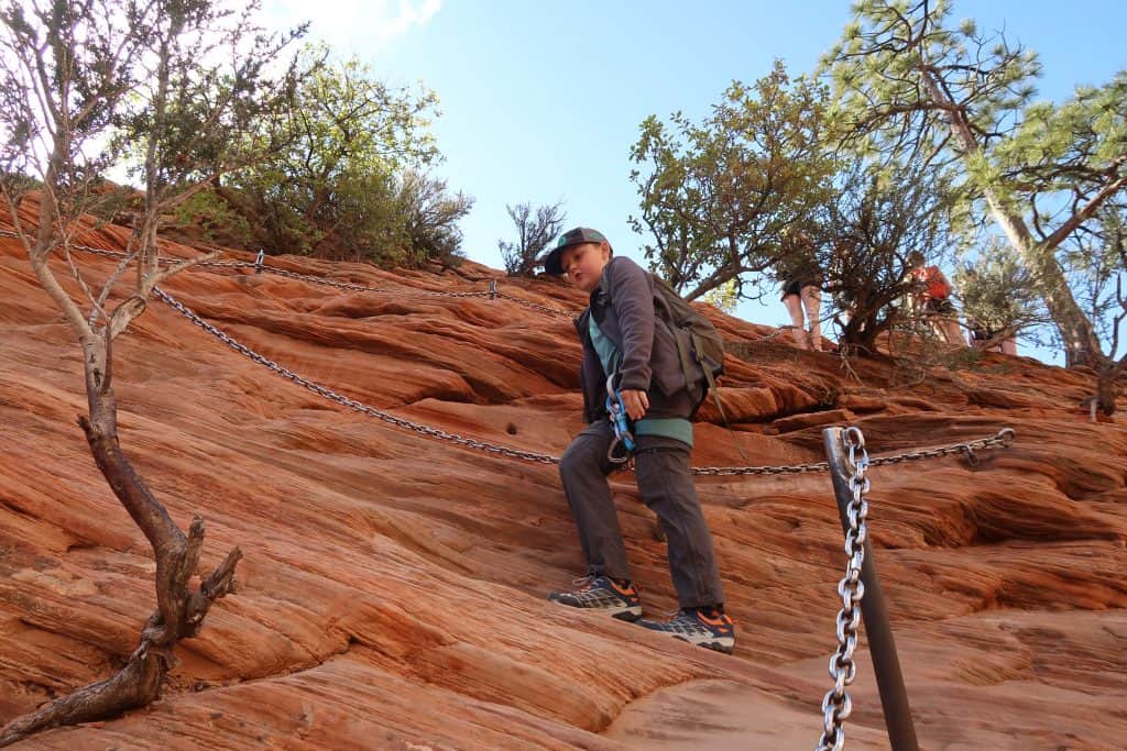 Zion National Park with kids: Angle's Landing