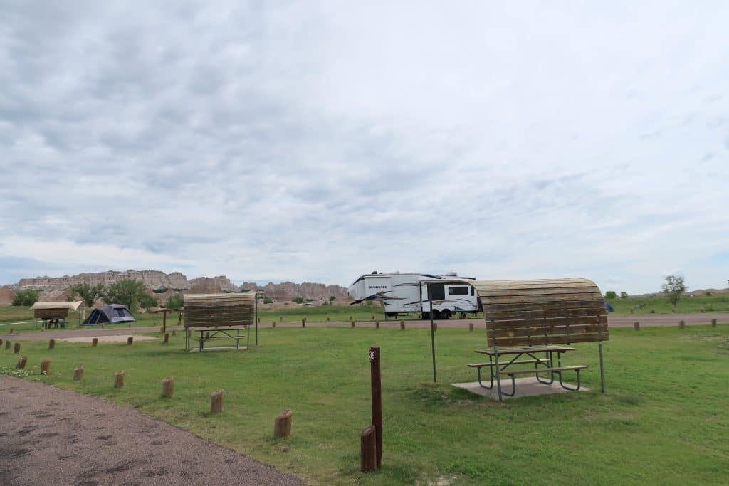 Cedar Pass Campground where to camp at Badlands National Park